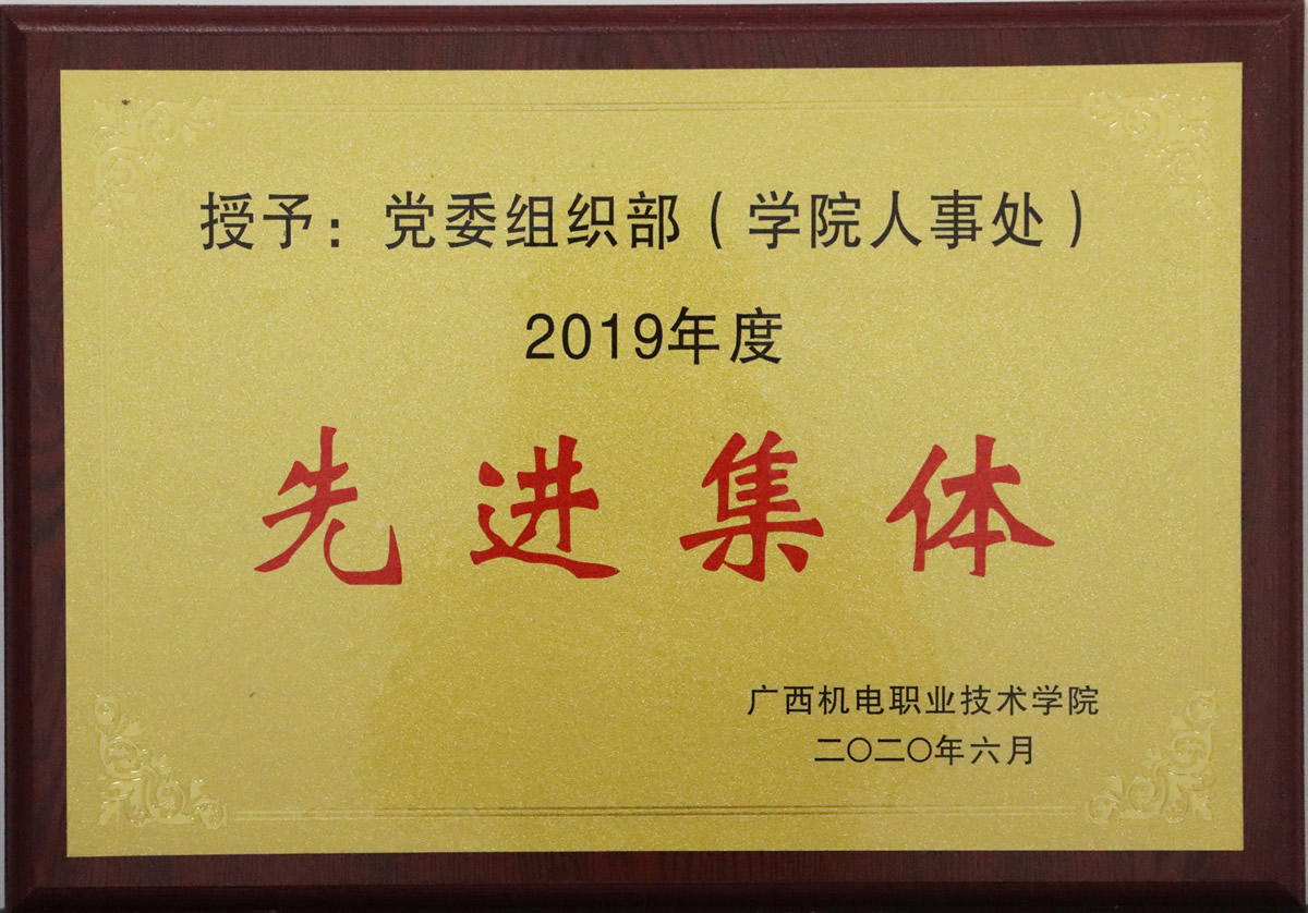 2019年度先进集体